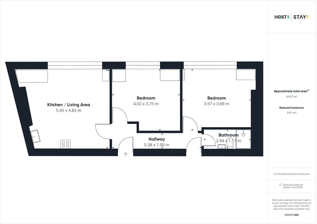 Апартаменты Host & Stay - The Loft @ The Regency Харрогейт